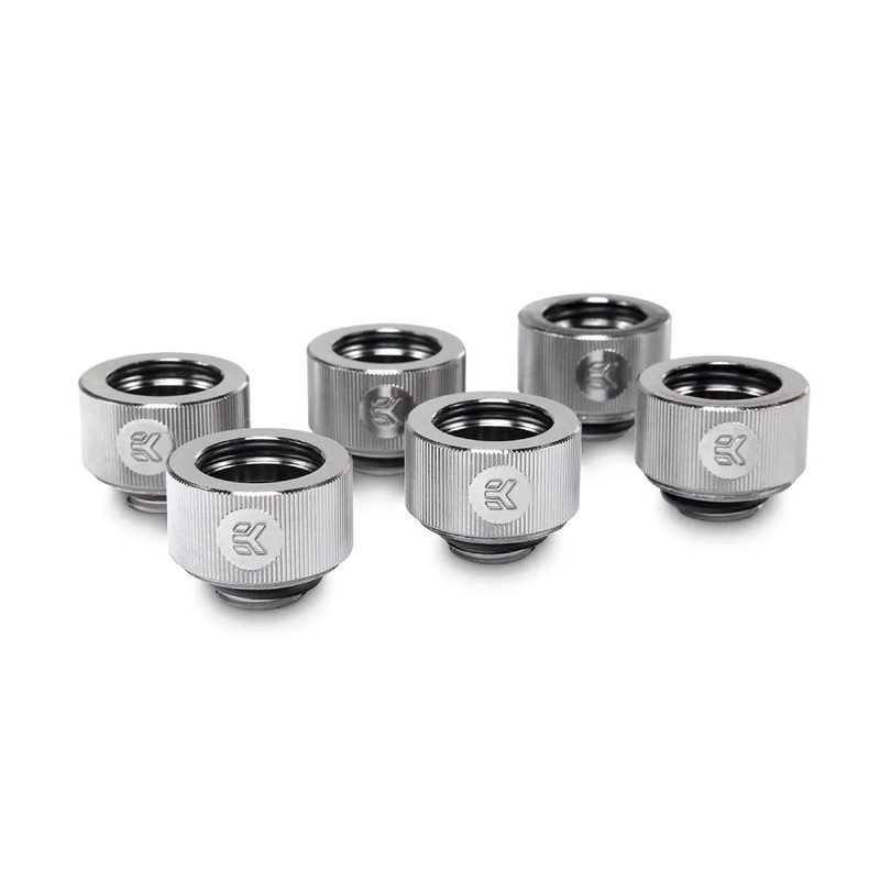 EKWB EK-HDC Fitting 16mm - Nickel (6-pack) - وصلات أنابيب